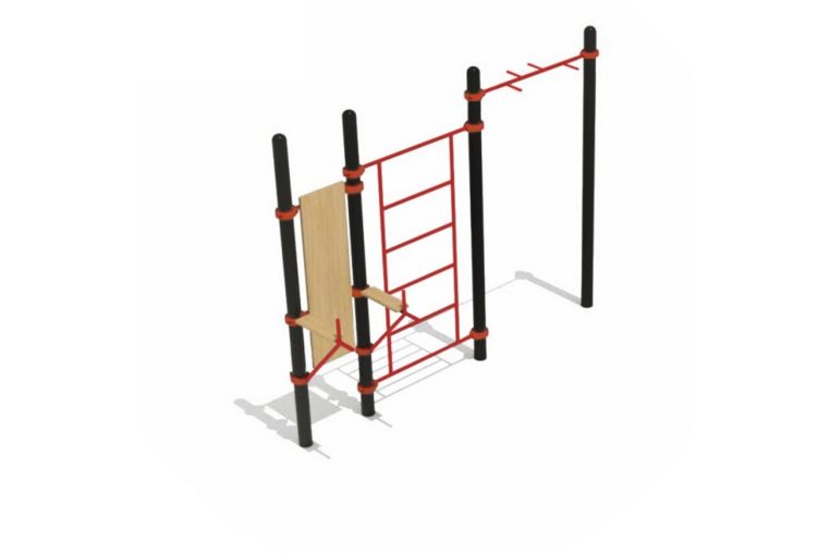Вертикальный пресс шведская стенка турник ZSO круглый профиль D89 ZSO-001880 
