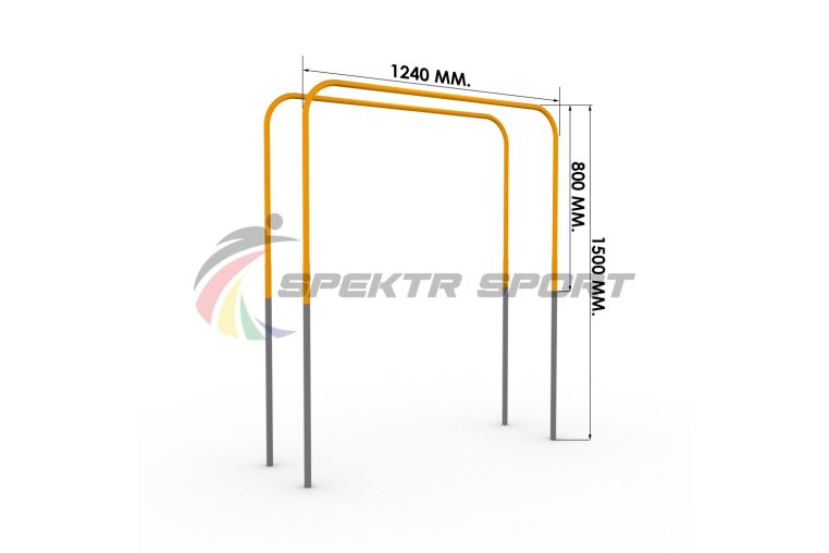 Брусья гнутые детские воркаут Spektr Sport фото 2