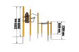 Комплекс для занятий Воркаут Spektr Sport SP WRK-104_76mm фото 1