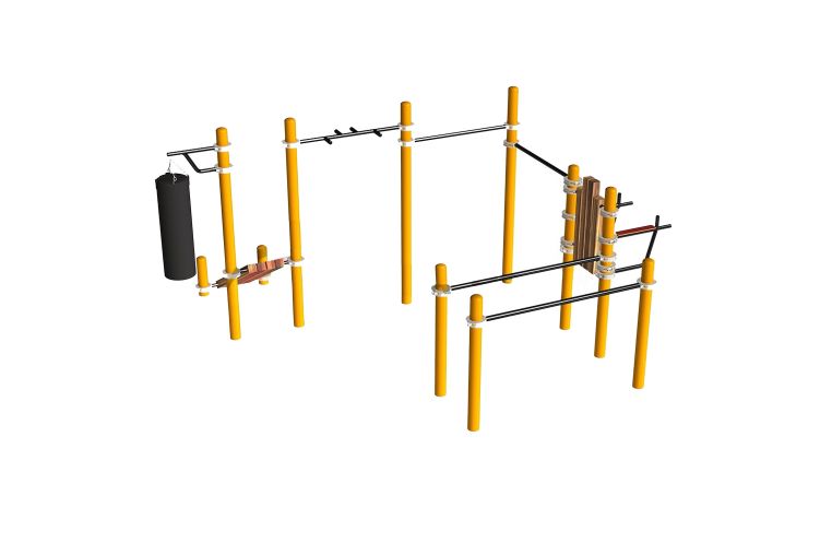 Комплекс для занятий Воркаут Spektr Sport SP WRK-105_76mm фото 3