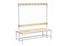 Скамейка для раздевалок двусторонняя с вешалками 161х100х63 Atlet IMP-A413