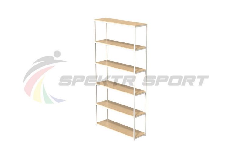 Стеллаж для спортивного инвентаря 6 полок Spektr Sport разборный фото 2
