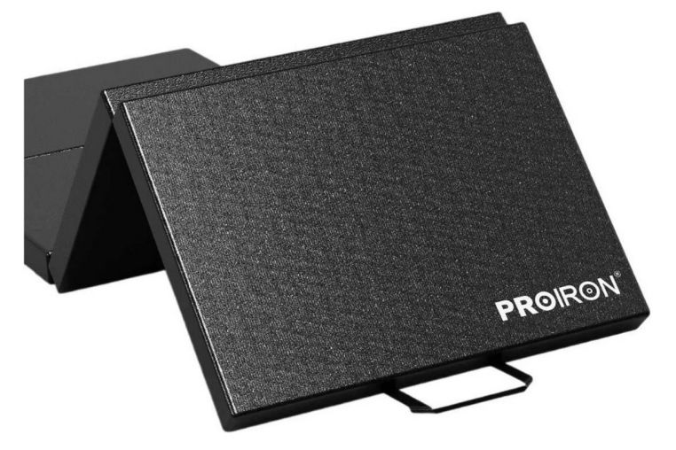 Мат спортивный 244х91х5см, 4 сложения PROIRON МС249Ч черный 