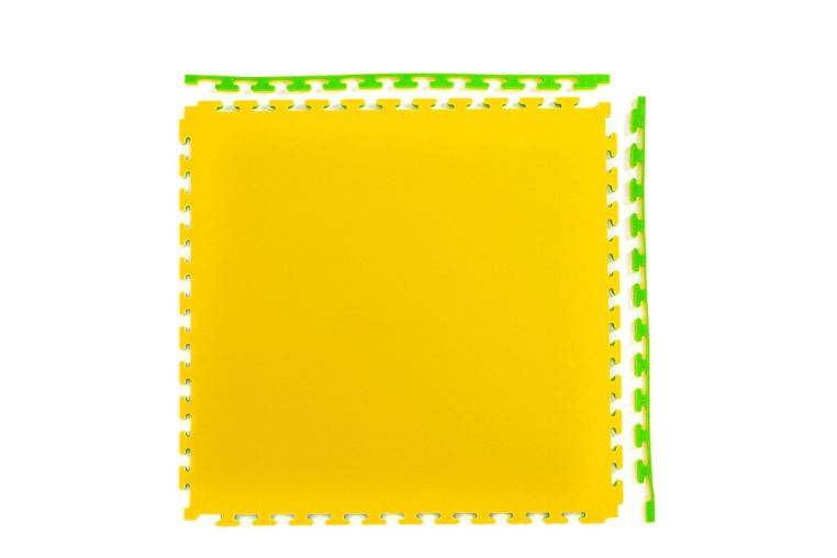 Будо-мат, 100x100 см, 20 мм DFC 12278 желто-зеленый 