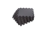 Коврик-пазл влагостойкий для йоги и фитнеса, 30х30х1см UnixFit EVAMU24GY серый, 24 шт