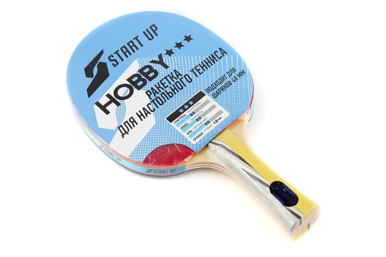 Ракетка для настольного тенниса анатомическая ручка Start Up Hobby 3 Star 