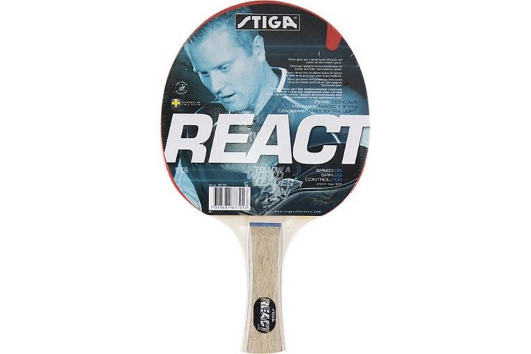 Ракетка для настольного тенниса Stiga React WRB 1877-01 фото 1