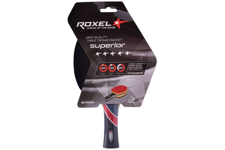 Ракетка для настольного тенниса Roxel 5* Superior, коническая фото 4