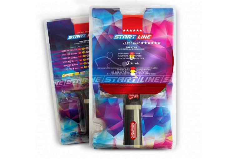 Ракетка для настольного тенниса Start Line Level 600 (коническая) 12704 фото 1