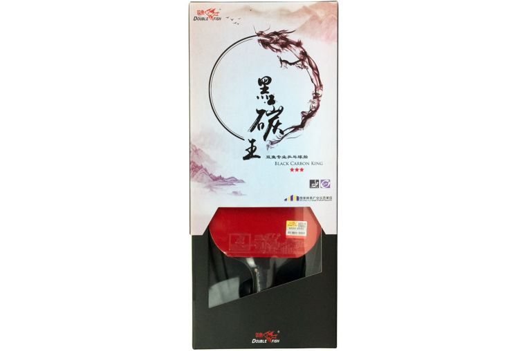 Ракетка для настольного тенниса Double Fish Black Carbon King Racket 3***,ITTF Appr фото 7