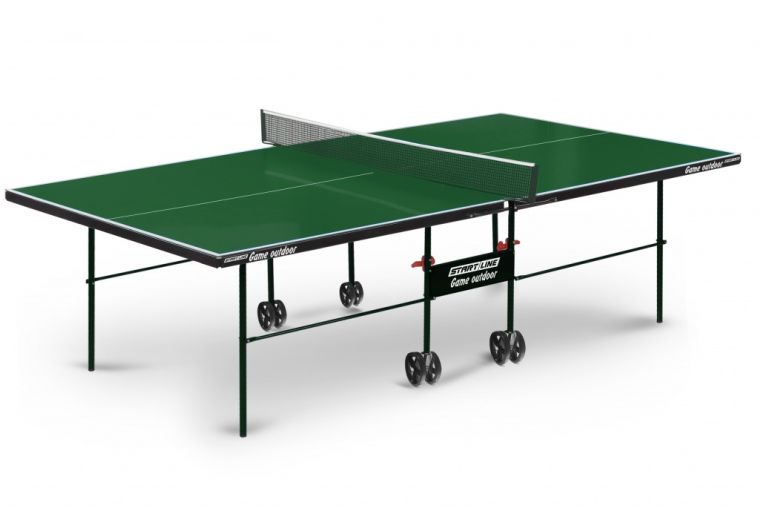 Теннисный стол Start line Game Outdoor с сеткой Green 