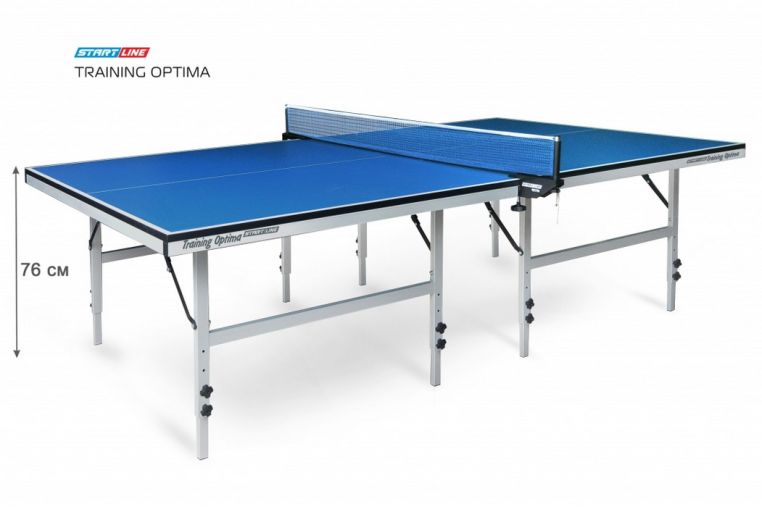 Теннисный стол Start Line Training Optima 22 мм, без сетки, на роликах фото 1