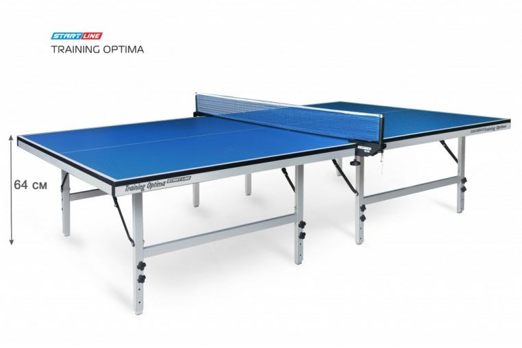Теннисный стол Start Line Training Optima 22 мм, без сетки, на роликах фото 4