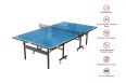 Всепогодный теннисный стол Unix line Outdoor 6mm TTS6OUTBL blue фото 9