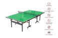 Всепогодный теннисный стол Unix line Outdoor 6mm TTS6OUTGR green фото 4