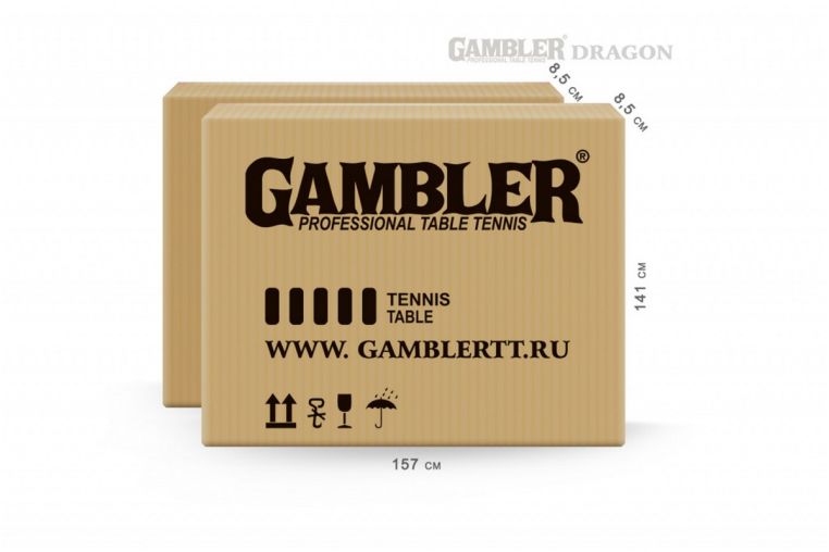 Стол теннисный Gambler Dragon GTS-7 blue фото 5