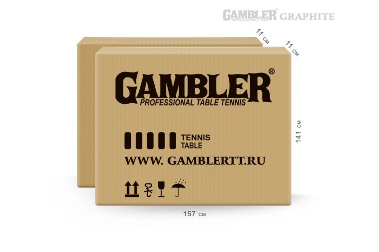 Стол теннисный Gambler Graphite GTS-9 фото 2