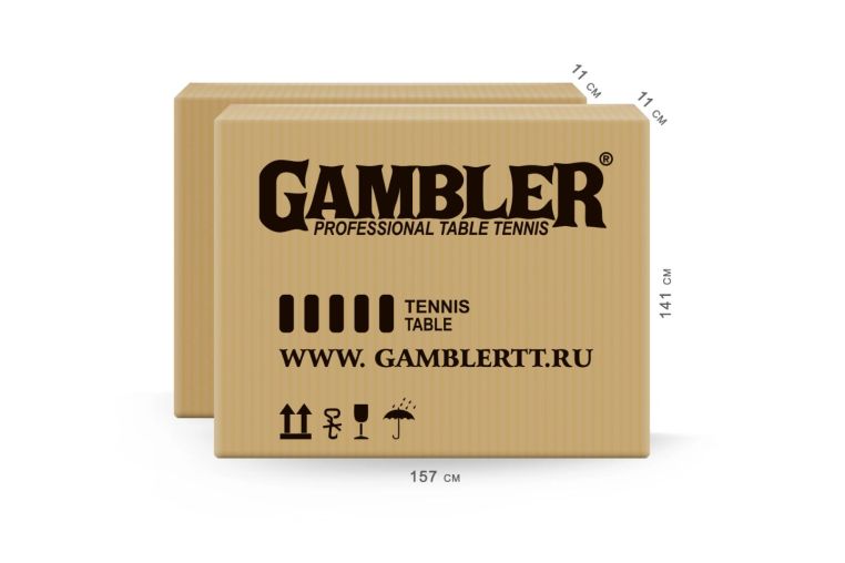 Стол теннисный Gambler Graphite 6 Всепогодный GTS-10 фото 9