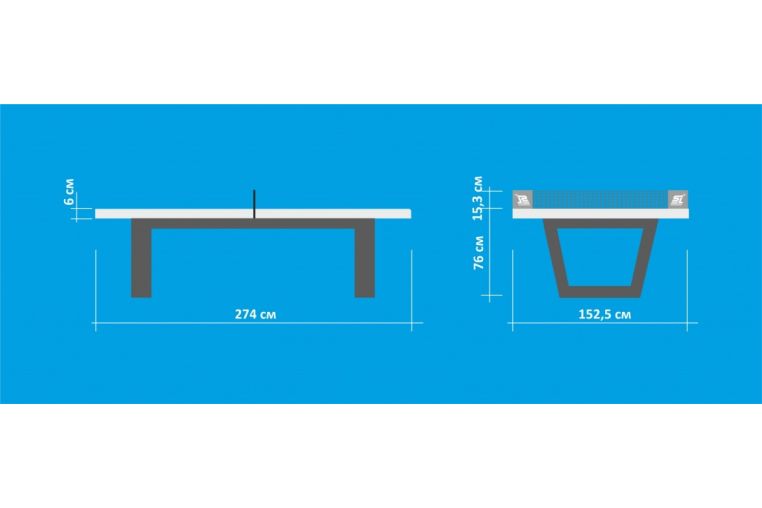 Теннисный стол Start Line City Strong Outdoor фото 3