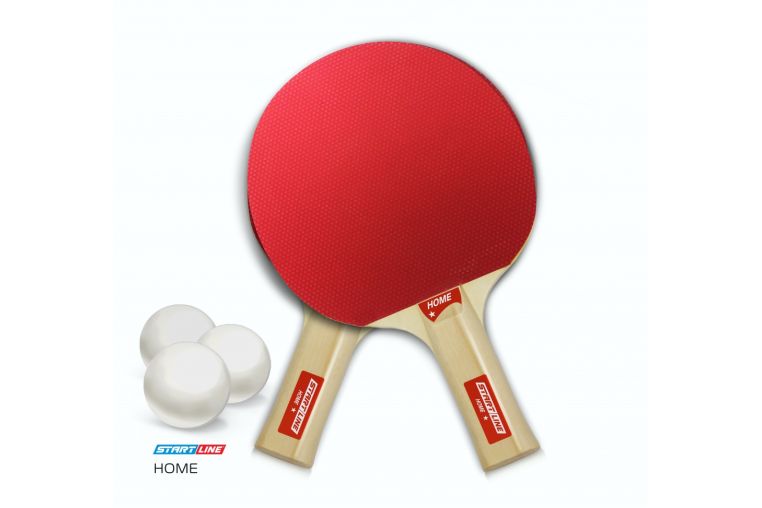 2 ракетки Home Start Line 3 мяча Club Select, сетка с креплением фото 2