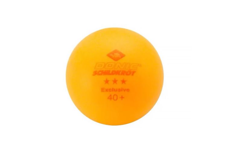 Мячики для н\тенниса 3* 40+ Donic EXCLUSIVE 6 штук 658038E оранжевый фото 1