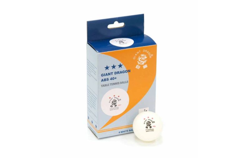 Мячи Giant Dragon Professional ITTF 3* New белый (6 шт. в коробке) 