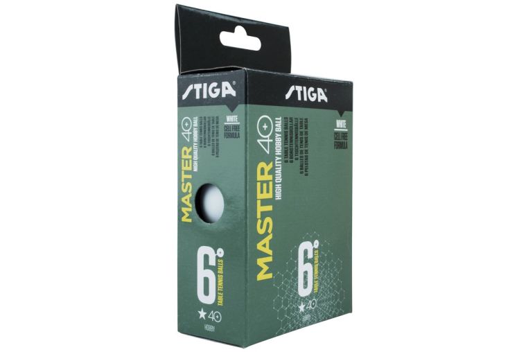 Мячи для настольного тенниса 6 шт. Stiga Master ABS 1* 1111-2410-06 