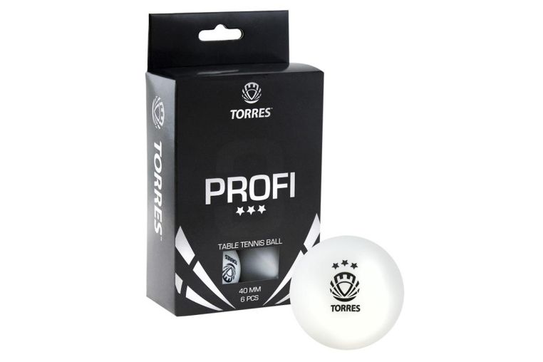 Мячи для настольного тенниса Torres Profi 3* 6 шт TT0012 