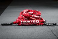 Канат тренировочный YouSteel нейлон, в чехле, D38мм, длина 15 м, красный