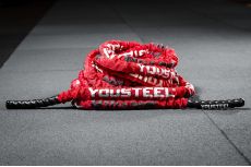 Канат тренировочный YouSteel нейлон, в чехле, D38мм, длина 15 м, красный