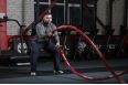 Канат тренировочный YouSteel нейлон, в чехле, D38мм, длина 15 м, красный фото 4