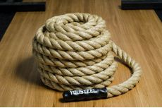Канат для лазания YouSteel D38мм, волокно Sisal, длина 7 м
