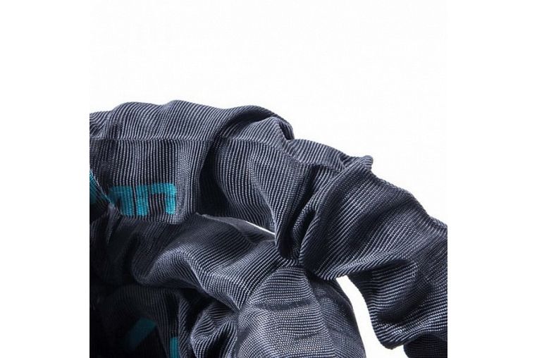 Канат тренировочный в рукаве Live Pro Covered Battle Rope LP8172-L1 3,8 см х 15 м, черный\синий фото 1