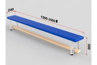 Скамейка гимнастическая полумягкая, ножка - металл Glav 04.303.1-2500 Длина 250см