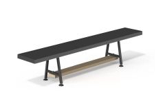 Скамейка гимнастическая мягкая 150 см Spektr Sport (2 регулируемые метал. нож.)