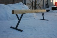 Бревно гимнастическое Atlet высокое 3 м ГО-3.3