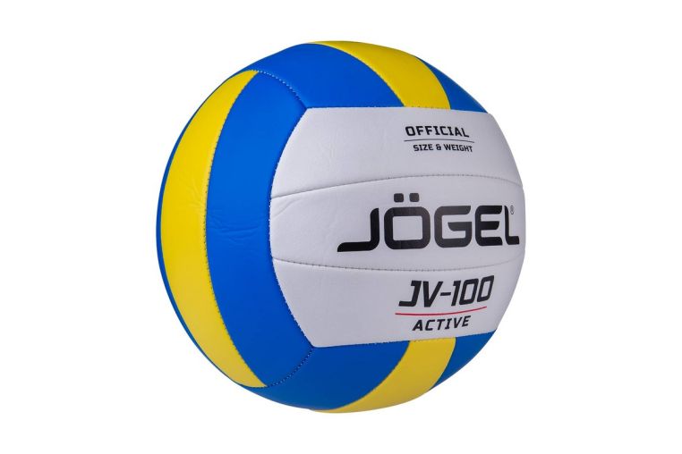 Мяч волейбольный Jogel JV-100 р.5, синий\желтый фото 1