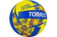 Мяч волейбольный Torres Grip Y V32185, р.5, синт.кожа (ТПУ), маш. сшивка, бут.камера,желто-синий фото 1