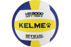 Мяч волейбольный Kelme 9806140-141, р. 5, 18 пан., синт.кожа (ПУ), клееный, бело-желто-синий