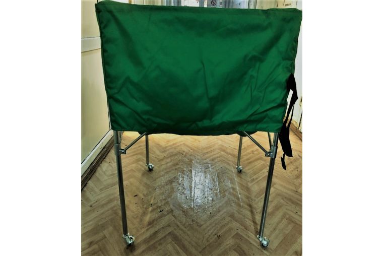 Корзина (тележка) для мячей на колесиках складная Ellada М419 фото 4
