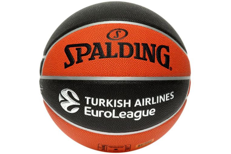 Мяч баскетбольный Spalding TF-500 Excel Euroleague р.7, 77101z, композит, коричнево-черный 