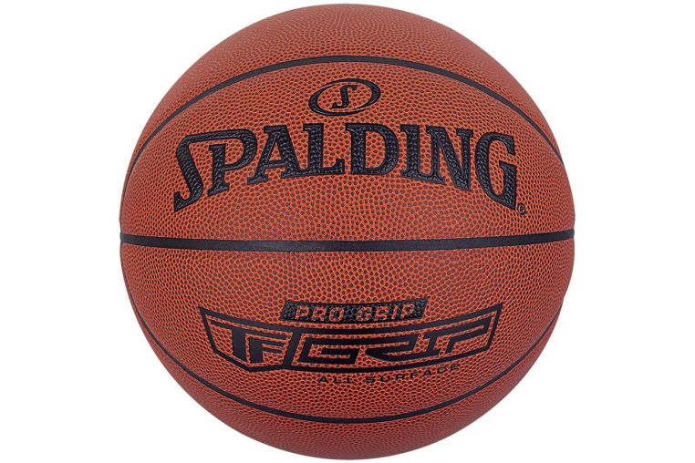 Мяч баскетбольный Spalding Pro Grip 76874z, р.7, композит. кожа (ПУ) коричневый 
