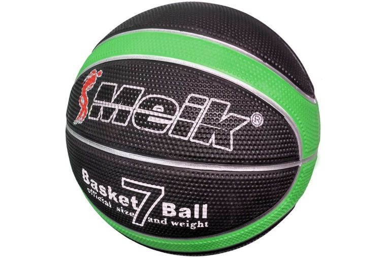 Мяч баскетбольный Sportex Meik MK2310 C28682-2 р.7 черный\зеленый 