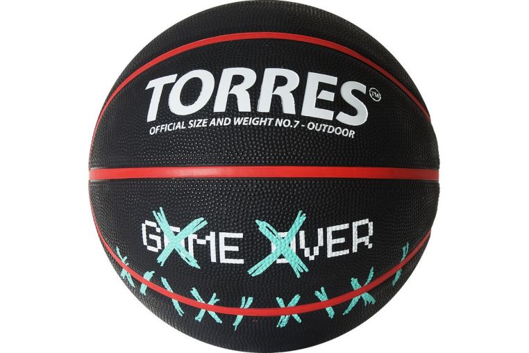 Мяч баскетбольный Torres Game Over B02217 р.7 фото 1