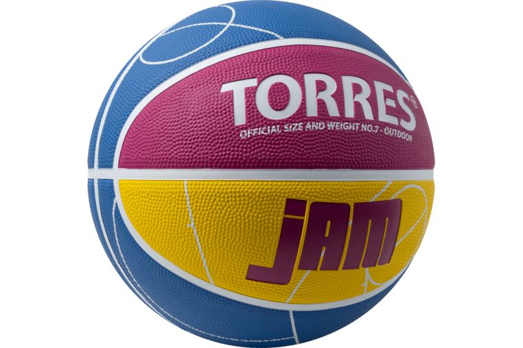 Мяч баскетбольный Torres Jam B023127 р.7 фото 1