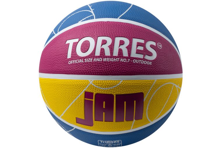 Мяч баскетбольный Torres Jam B023127 р.7 фото 3