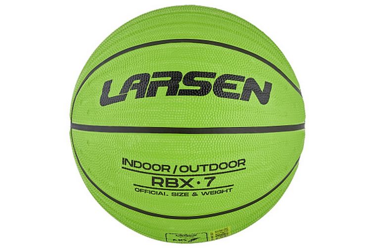 Мяч баскетбольный Larsen RBX7 Lime р.7 фото 2