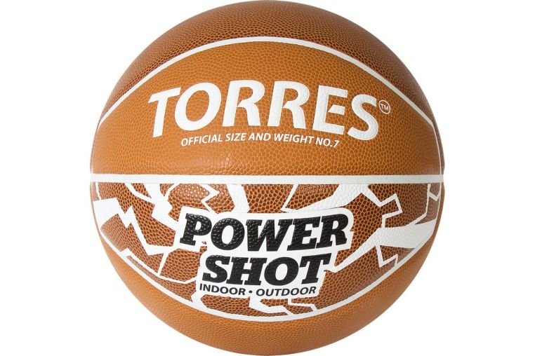 Мяч баскетбольный Torres Power Shot B32087 р.7 фото 1