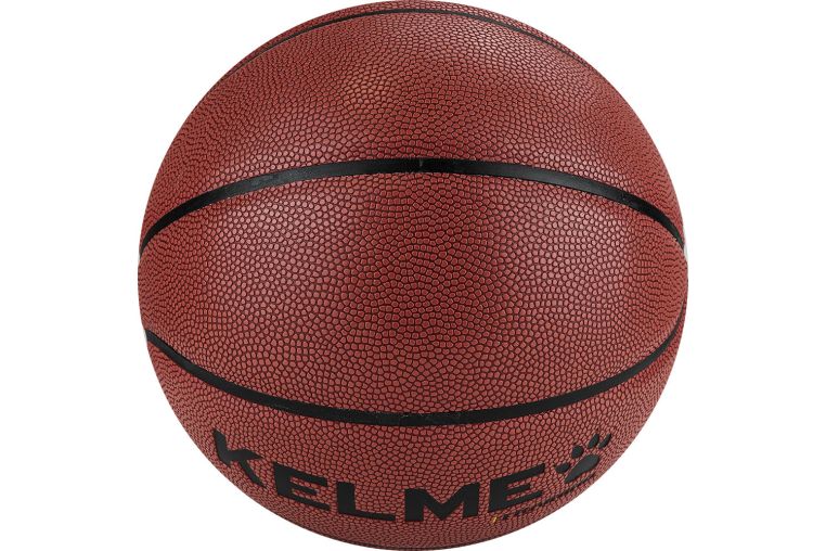 Мяч баскетбольный Kelme Hygroscopic 8102QU5001-217, р. 7, 8 панелей, ПУ, бут.кам., коричнево-черный фото 3