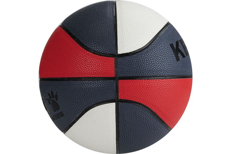 Мяч баскетбольный Kelme Training 8102QU5006-169, р.5, 8 пан., ПУ, нейл.корд, бут.кам., бел-т.син-крас фото 3